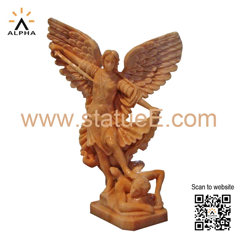 Marble St Michael figurine